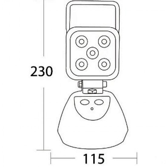 LED reflektor 15W, 1080 lm, IP67