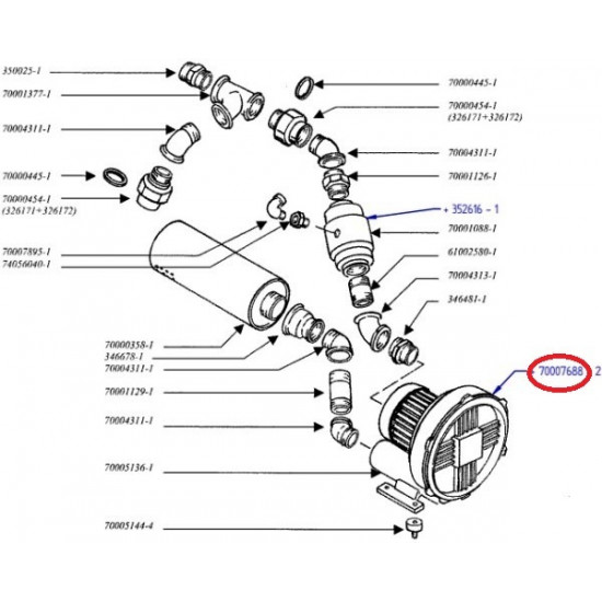 Bucher filter sesalne enote XPF (70007688)