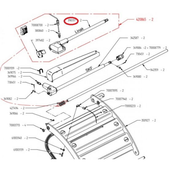 Bucher vratni cilinder XPF (398351)