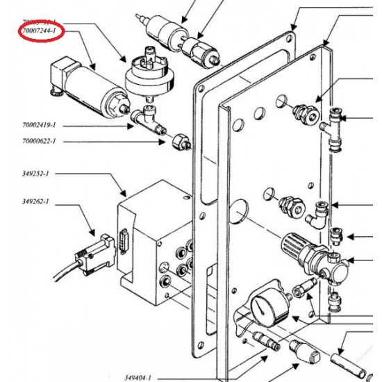 Bucher senzor tlaka od -0,1 do +2,5 bar (70007244)