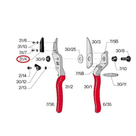 Felco nastavek rezila za 31 (31/4)